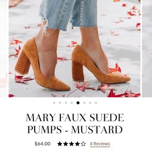 Vici Collection Mustard Heels Size 9 NEW